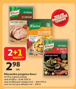 Auchan Przyprawa do warzyw z grilla Knorr przyprawa oferta