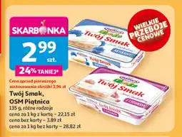 Auchan Serek śmietankowy z czosnkiem Piątnica twój smak oferta