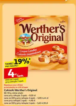 Auchan Cukierki caramel & creme Werther's original oferta