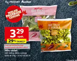 Auchan Mix sałat z roszponką Auchan oferta