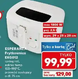 Kaufland Frytkownica ekg012 Esperanza oferta
