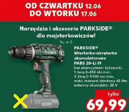 Kaufland Wiertarko-wkrętarka akumulatorowa 20v pabs 20-li i9 Parkside oferta
