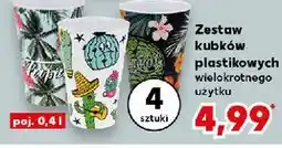 Kaufland Kubki plastikowe oferta