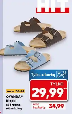 Kaufland Klapki skórzane 36-41 Oyanda oferta