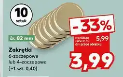 Kaufland Zakrętki do słoików 82 mm 4 zaczepowe oferta