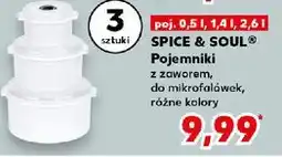 Kaufland Pojemniki do mikrofali 500 ml + 1.4 l 2.6 Spice&Soul oferta