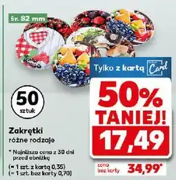 Kaufland Zakrętki 82 mm oferta