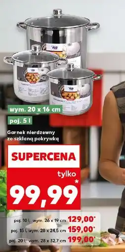 Kaufland Garnek nierdzewny 5 l oferta