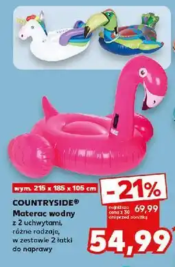 Kaufland Materac wodny 215 x 185 105 cm K-Classic Countryside oferta