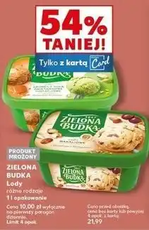 Kaufland Lody bakaliowe z kawałkami bakalii Zielona Budka oferta