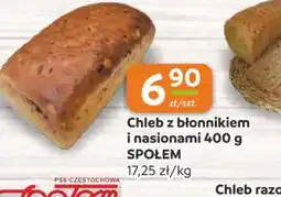 Społem Częstochowa Chleb z błonnikiem i nasionami oferta