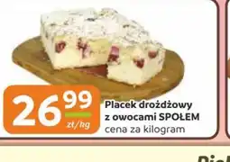 Społem Częstochowa Placek drożdżowy z owocami Spolem oferta