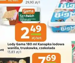 Społem Częstochowa Lody Gama Kanapka lodowa oferta