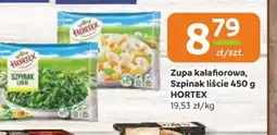 Społem Częstochowa Zupa kalafiorowa, Szpinak liście Hortex oferta