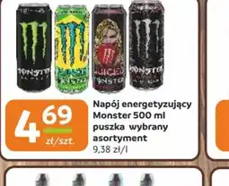 Społem Częstochowa Napój energetyzujący Monster oferta