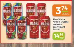 Społem Częstochowa Piwo Warka oferta