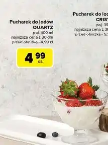 Carrefour Pucharek do lodów quartz 400 ml oferta