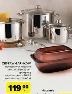 Carrefour Zestaw garnków oferta