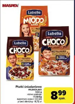 Carrefour Płatki piegołaki Lubella Mlekołaki oferta