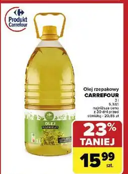 Carrefour Olej rzepakowy Carrefour oferta