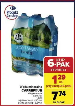 Carrefour Woda naturalna niegazowana Carrefour Sudety+ oferta