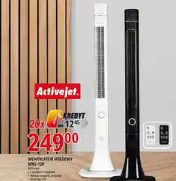 E.Leclerc Wentylator kolumnowy z pilotem wks-120bpj biały Activejet oferta
