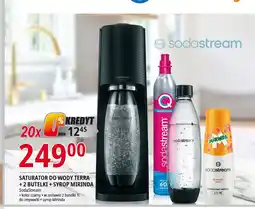 E.Leclerc Urządzenie terra black + 2 butelki nabój mirinda Sodastream oferta