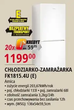 E.Leclerc Chłodziarka fk1815.4u(e) Amica oferta