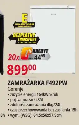 E.Leclerc Chłodziarka rb492pw Gorenje oferta
