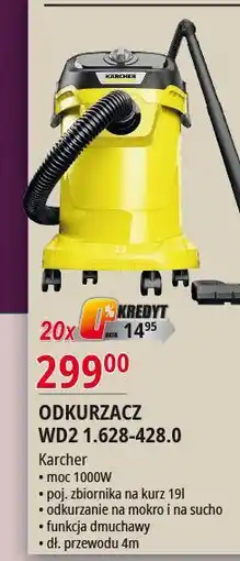 E.Leclerc Odkurzacz uniwersalny wd2 1.628-428.0 Karcher oferta