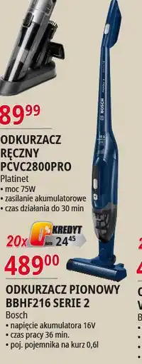 E.Leclerc Odkurzacz bbhf216 Bosch oferta