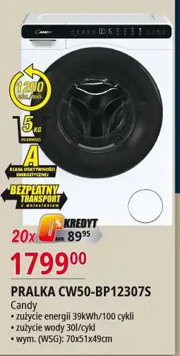 E.Leclerc Pralka cw50-bp12307-s Candy oferta