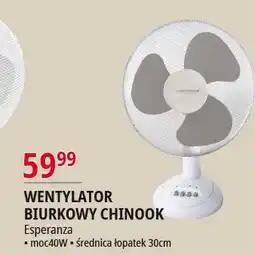 E.Leclerc Wentylator biurkowy chinook Esperanza oferta