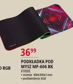 E.Leclerc Podkładka pod mysz mp-606 bk Xtrike oferta
