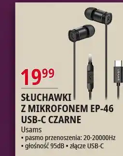 E.Leclerc Słuchawki ep-46 Usams oferta