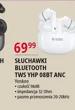 E.Leclerc Słuchawki tws yhp 08bt anc Yenkee oferta
