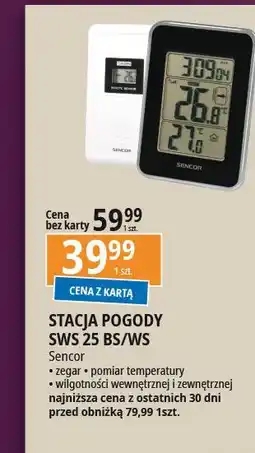 E.Leclerc Stacja pogody sws 25 bs Sencor oferta