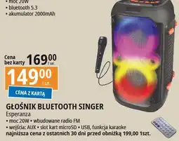 E.Leclerc Głośniki singer Esperanza oferta