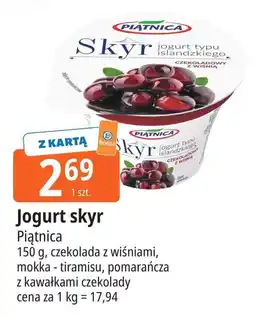 E.Leclerc Jogurt typu islandzkiego z pomarańczą i kawałkami czekolady Piątnica Skyr oferta