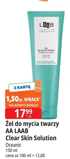 E.Leclerc Żel do mycia twarzy nawilżający Aa Laab oferta