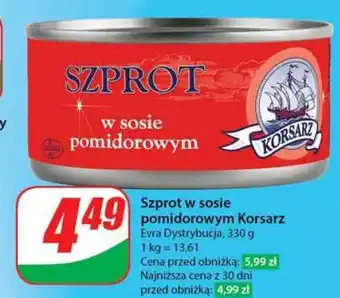 Dino Szprot w sosie pomidorowym Korsarz oferta