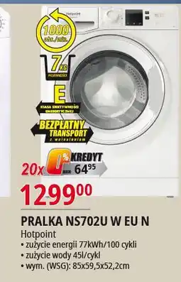 E.Leclerc Pralka ns 702u w eu n Hotpoint-Ariston oferta
