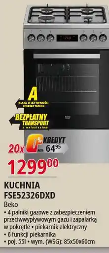 E.Leclerc Kuchnia fse52326dxd Beko oferta