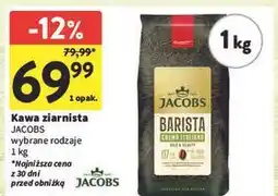 Intermarche Kawa crema italiano Jacobs Barista Editions oferta
