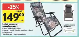 Intermarche Leżak pozycjonowany Eurax Garden oferta