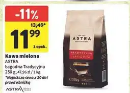 Intermarche Kawa łagodna mielona Astra Cafe oferta