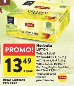Intermarche Herbata Lipton Brilliant Gold Tea oferta