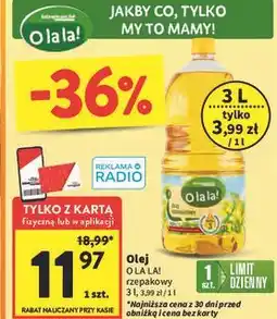 Intermarche Olej rzepakowy Intermarche O La La! oferta