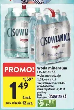 Intermarche Woda niegazowana Cisowianka oferta