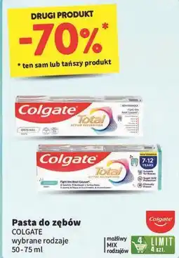 Intermarche Pasta dla dzieci 7-12 Colgate Total oferta